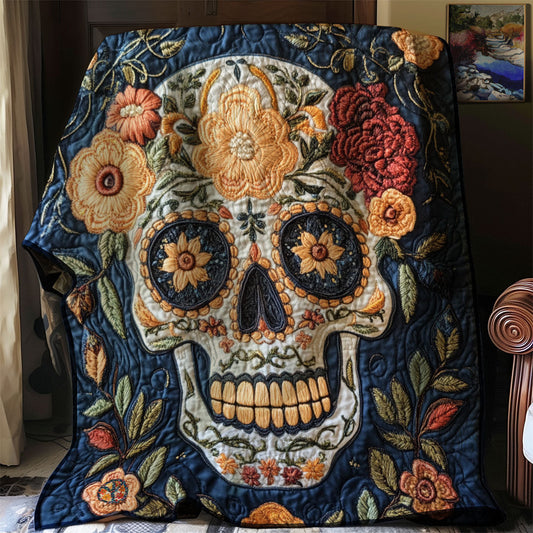 Skull Flower YR1410012CL Quilt