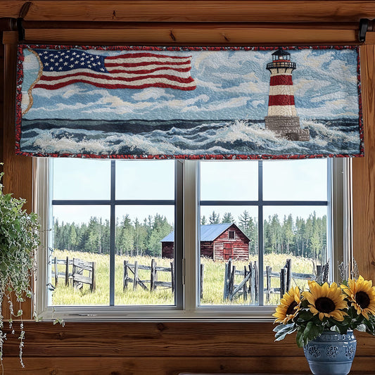Lighthouse Home WN0906082CL Quilted Valance