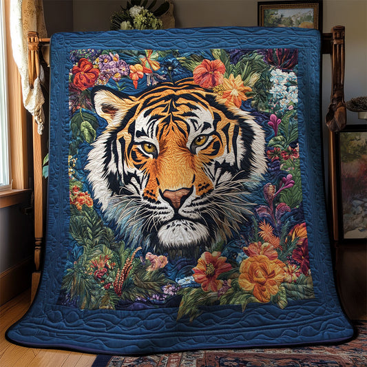 Tiger In Flower WY2301080CL Quilt