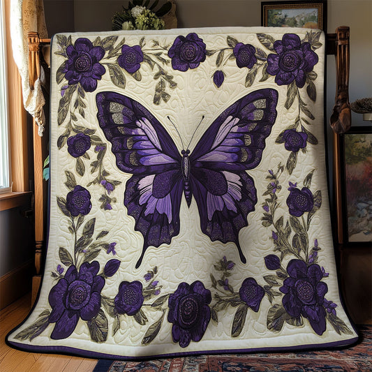 Mystic Purple Butterfly WY1202131CL Quilt