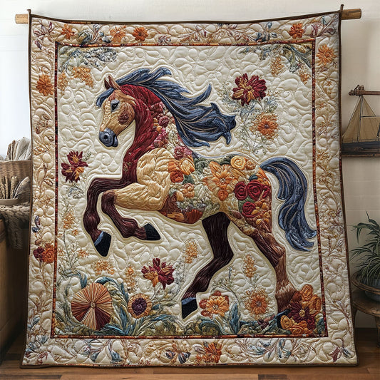 Horse Bloomscape WN1606013CL Quilt