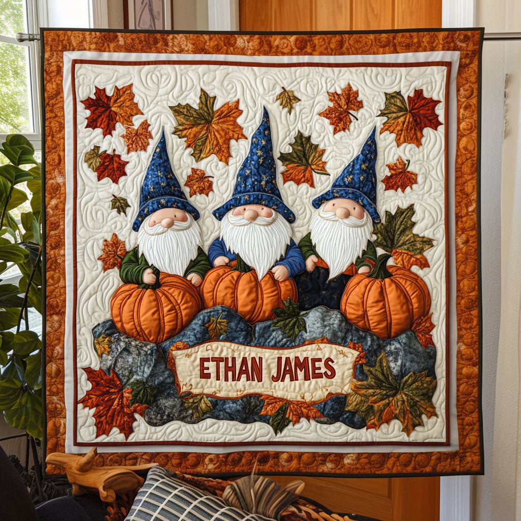 A Fall Tale WJ0108004CL Personalized Baby Quilt