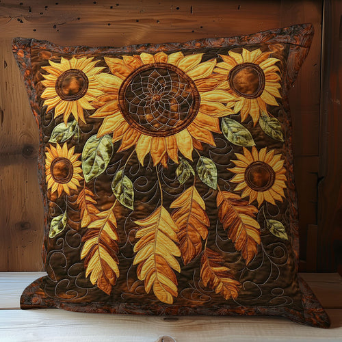Feather And Sunflower WY1102071CL Quilt Pillow Case
