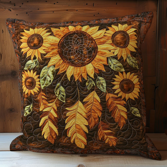 Feather And Sunflower WY1102071CL Quilt Pillow Case