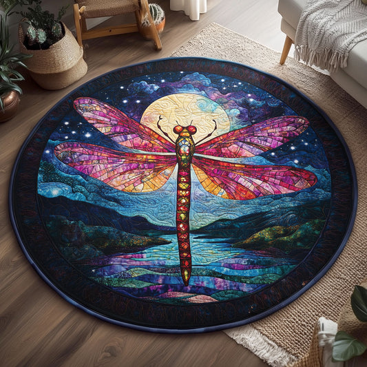 Dragonfly WX1005011CL Quilted Round Mat