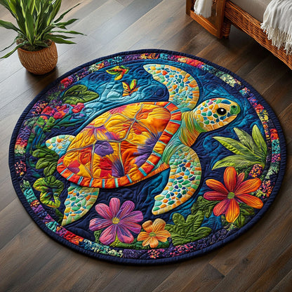 Joyful Journeys CM2804012CL Quilted Round Mat