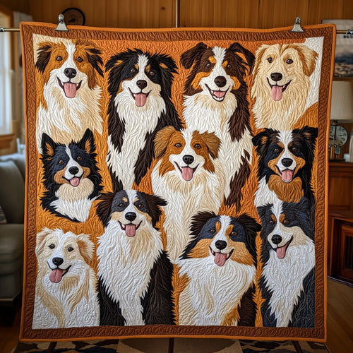 Cozy Border Collie CW0512009CL Quilt