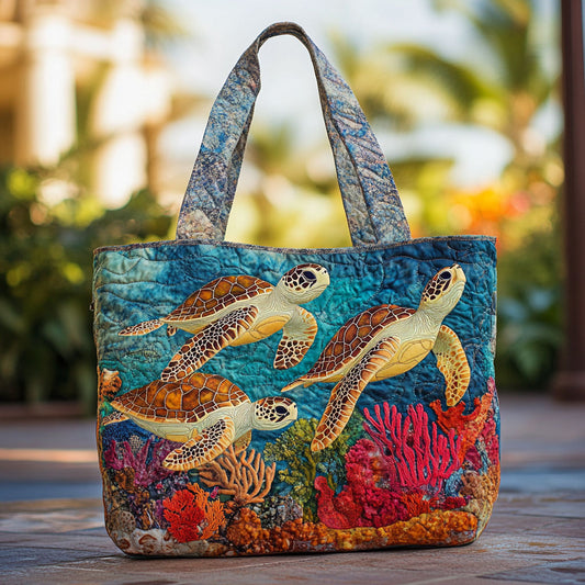 Dream Turtle WN2209021CL Quilted Tote Bag