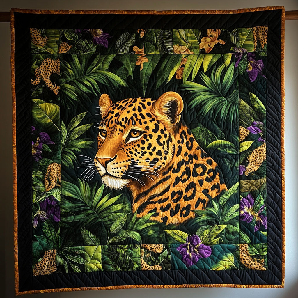 Tropical Forest Leopard WY1408090CL Quilt