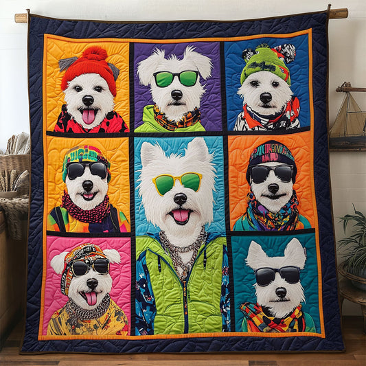 Westie Attitude WN0406047CL Quilt