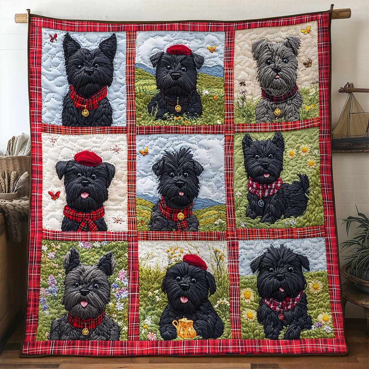 Scottish Terrier Charm WN2104038CL Quilt