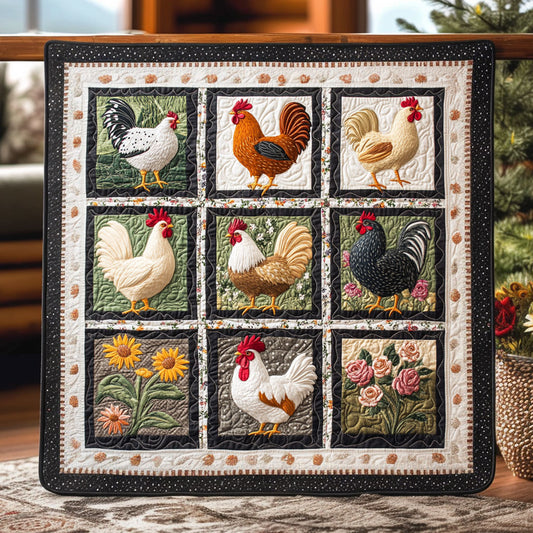 Colorful Chicken WN2108019CL Quilt