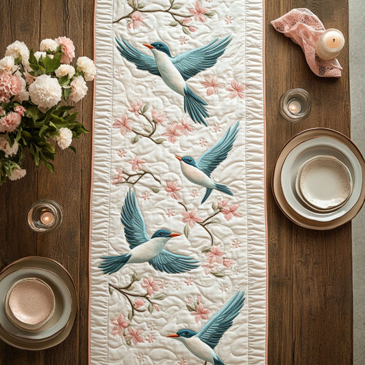 Bloom Feather CW0306002CL Quilted Table Runner