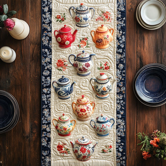 Tea Garden CW2205399CL Quilted Table Runner