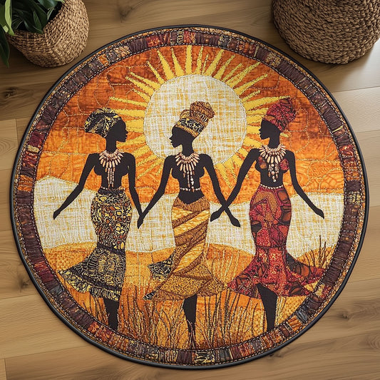 African Tribal Soul WN2305014CL Quilted Round Mat