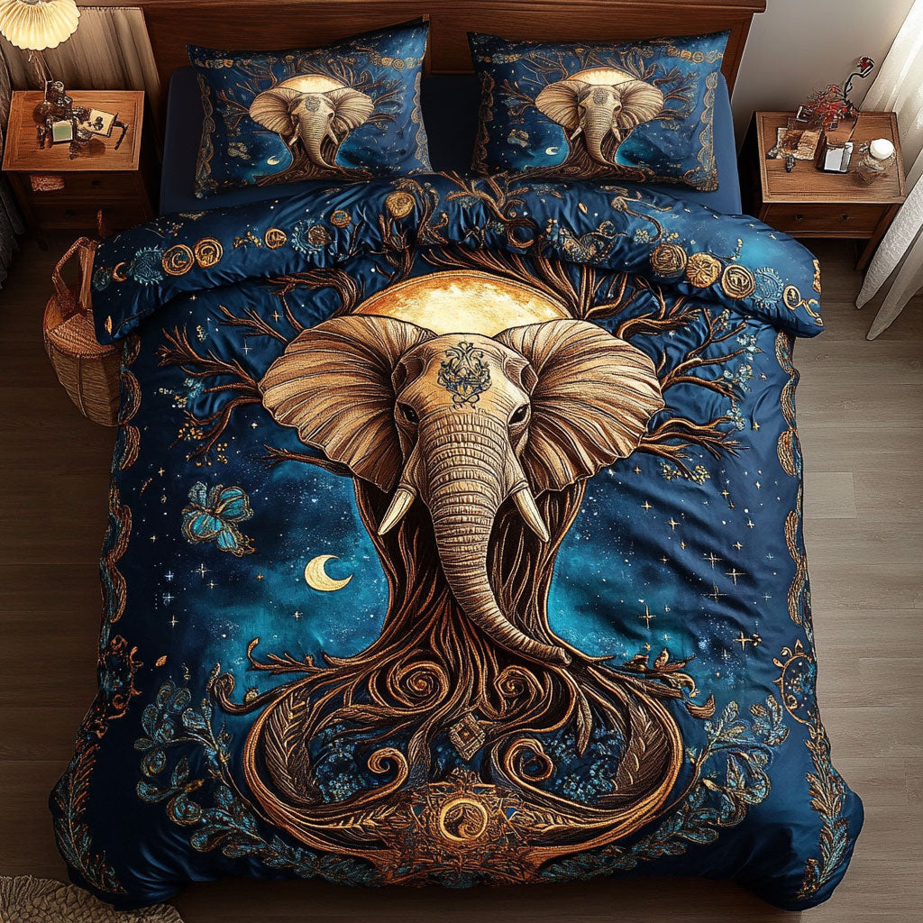 Elephant Dream Tree WN1010012CL Duvet Cover Set