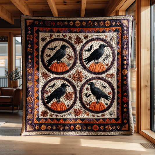 Pumpkin Raven Parade CW0708057CL Quilt