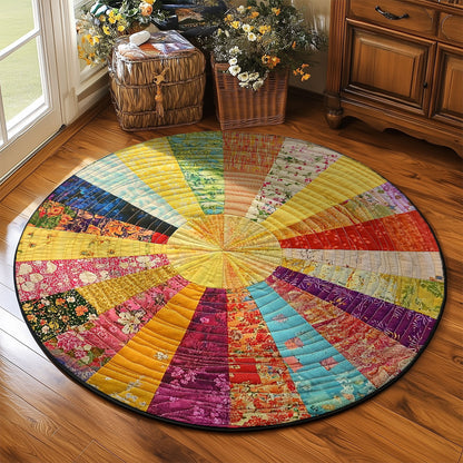 Boho Sunburst WJ1803022CL Quilted Round Mat