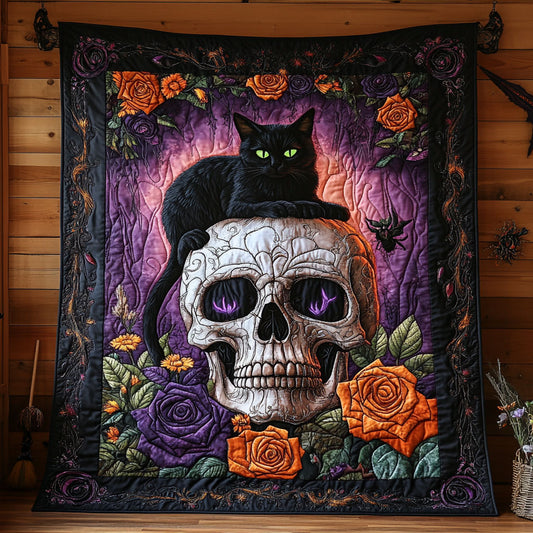 Black Cat And Skull WY1806031CL Quilt