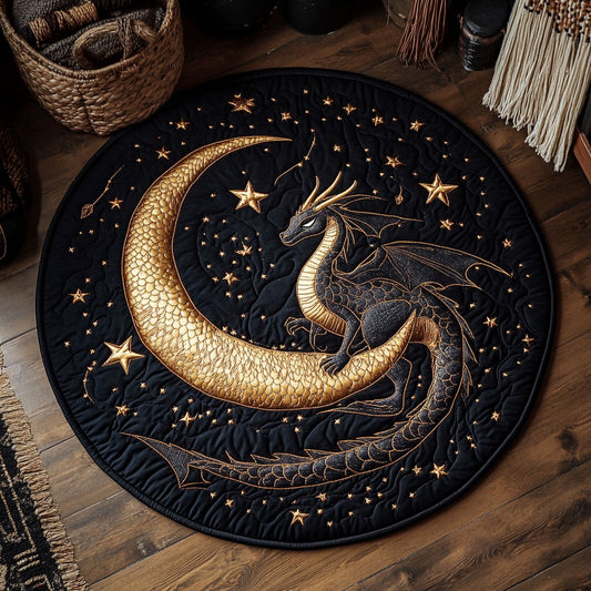 Celestial Dragon WY2105042CL Quilted Round Mat