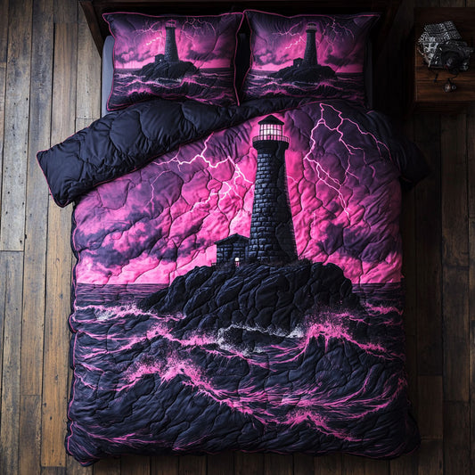 Thunder Pink Lighthouse WY3105026CL Duvet Cover Set
