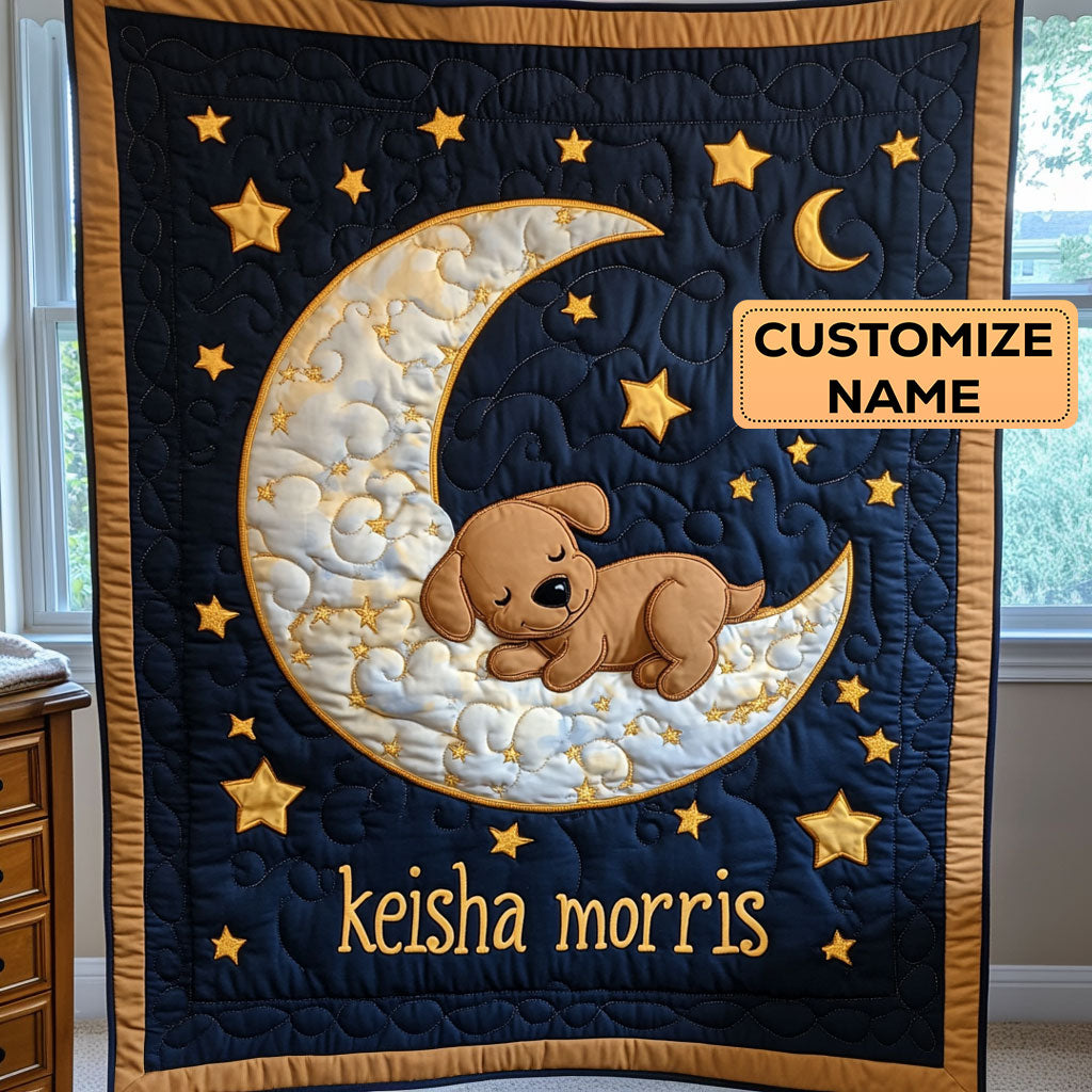 Moonlight Pup CP1807016CL Baby Quilt