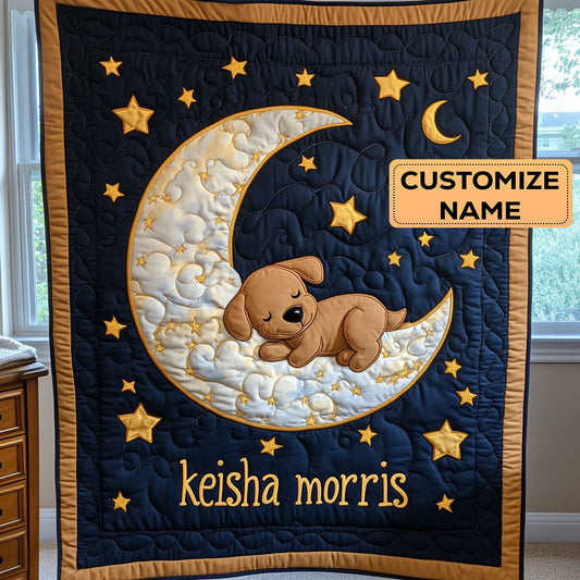 Moonlight Pup CP1807016CL Baby Quilt