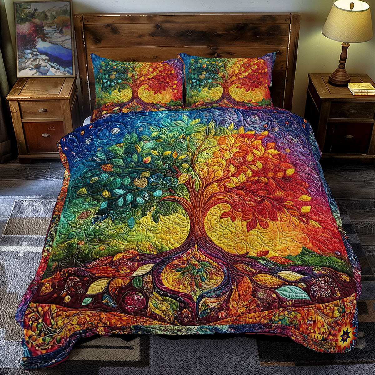 Rainbow Tree Of Life WY2712130CL Duvet Cover Set