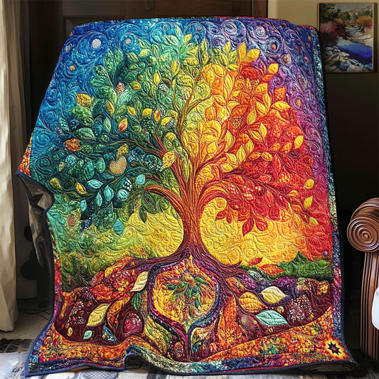 Rainbow Tree Of Life WY2712058CL Quilt