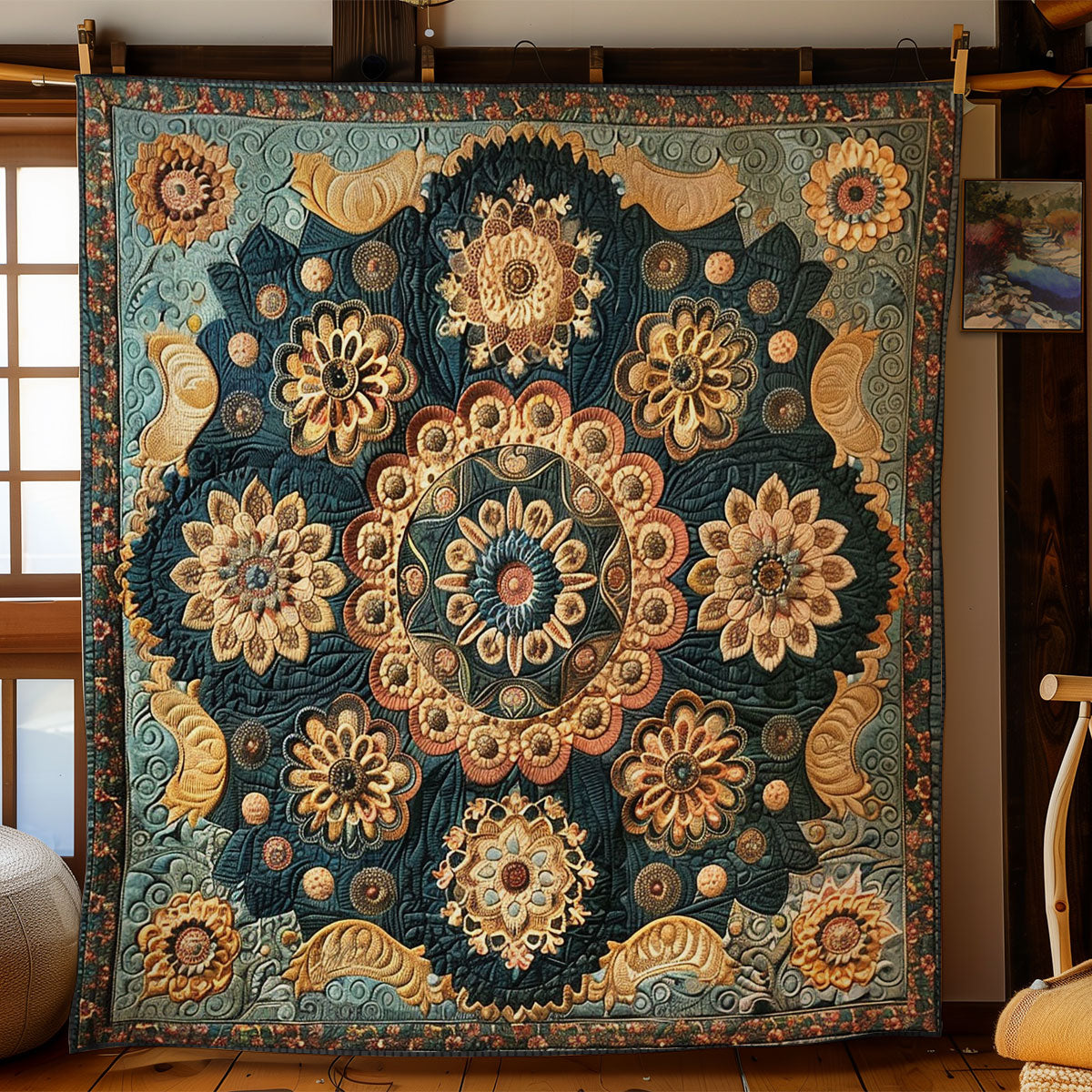 Beautilful Flower Pattern WY2702042CL Quilt