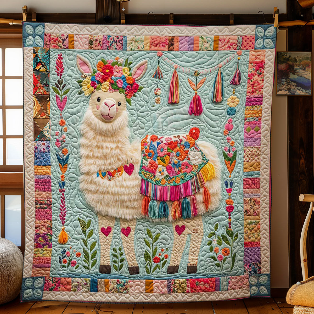 Boho Llama Elegance WN2312030CL Quilt