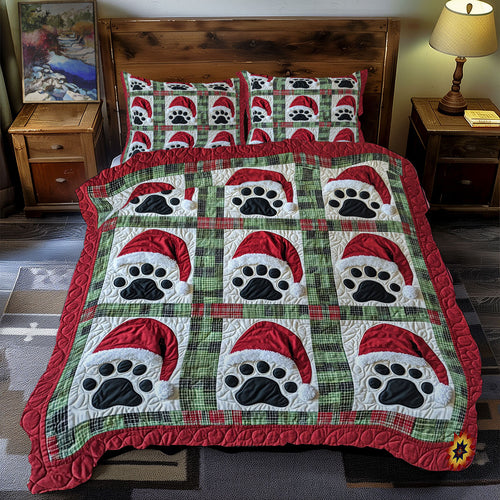 Christmas Dog Paw WY2311046CL Duvet Cover Set