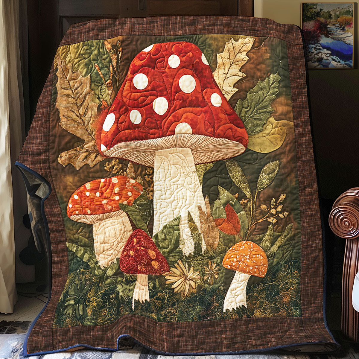 Mushroom Forest WY0602168CL Quilt