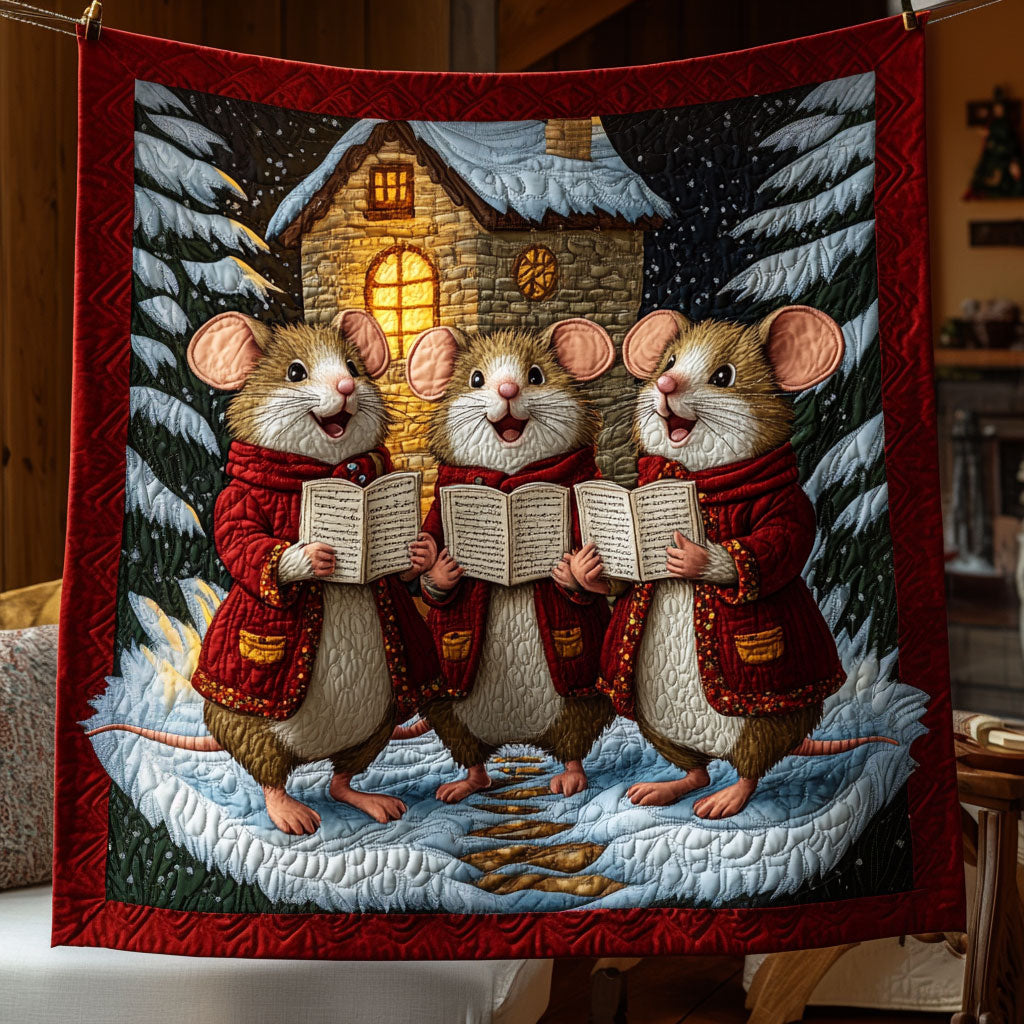 Christmas Mice Trio LT1311016CL Quilt