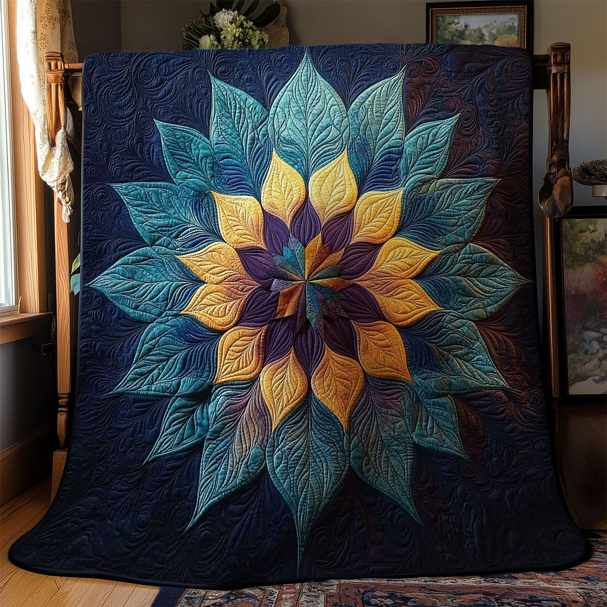 Golden Bloom WN1403003CL Quilt