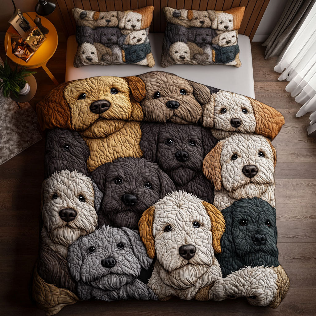 Dog Snuggle Time WN1511037CL Duvet Cover Set