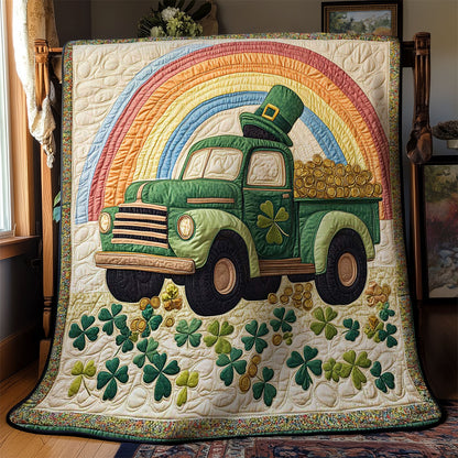 Golden Green Truck WN2712019CL Quilt