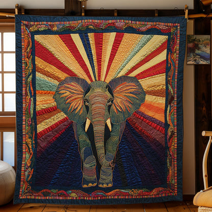 Sunburst Elephant WN1002041CL Quilt