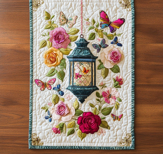 Lantern Garden WP0705045CL Quilted Table Runner