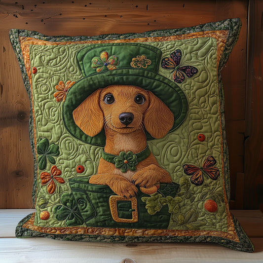 Patrick Hat Dachshund WY1102053CL Quilt Pillow Case