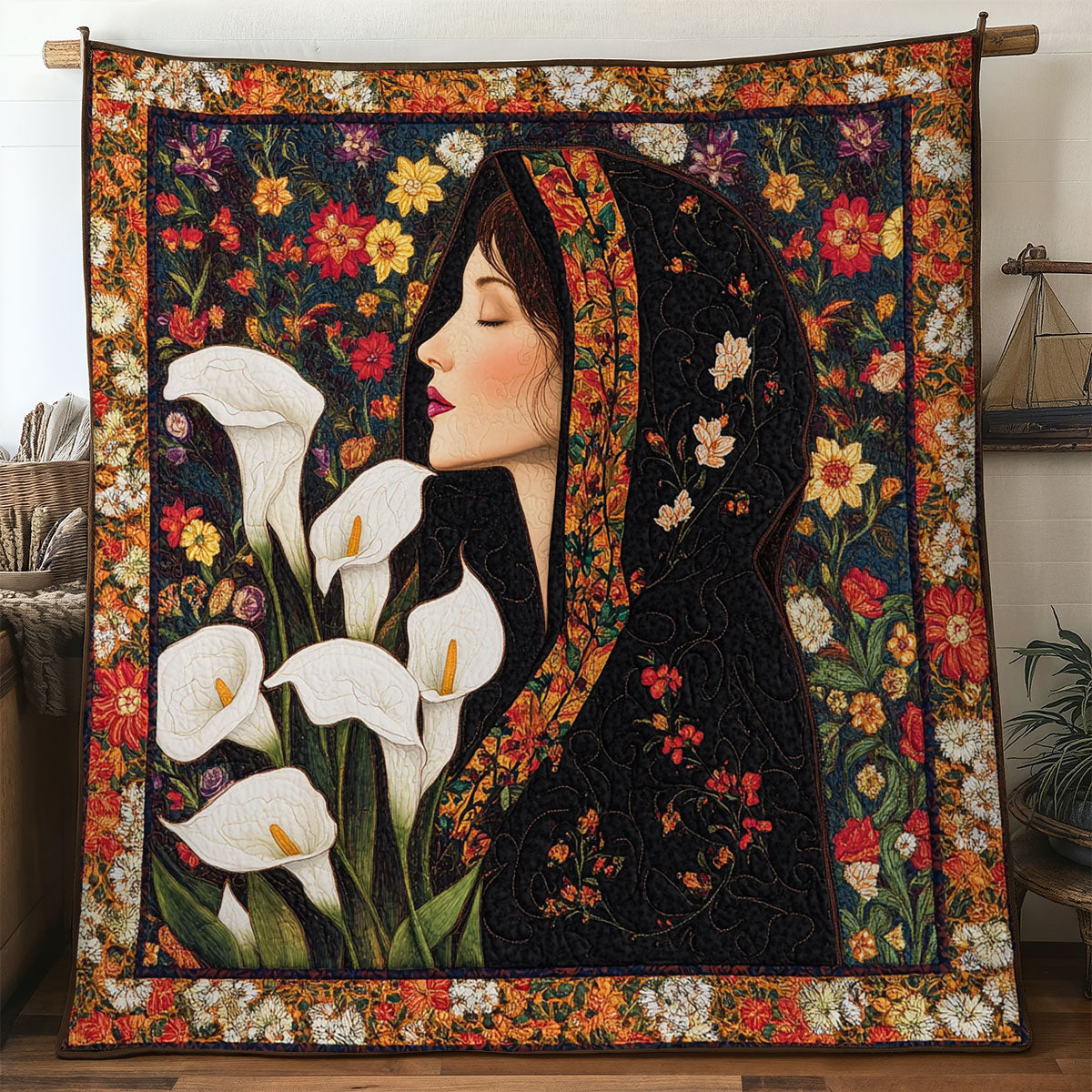 Floral Spirit Beneath Stars WN1706010CL Quilt