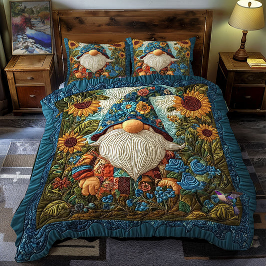 Sunflower And Gnome WY2612083CL Duvet Cover Set