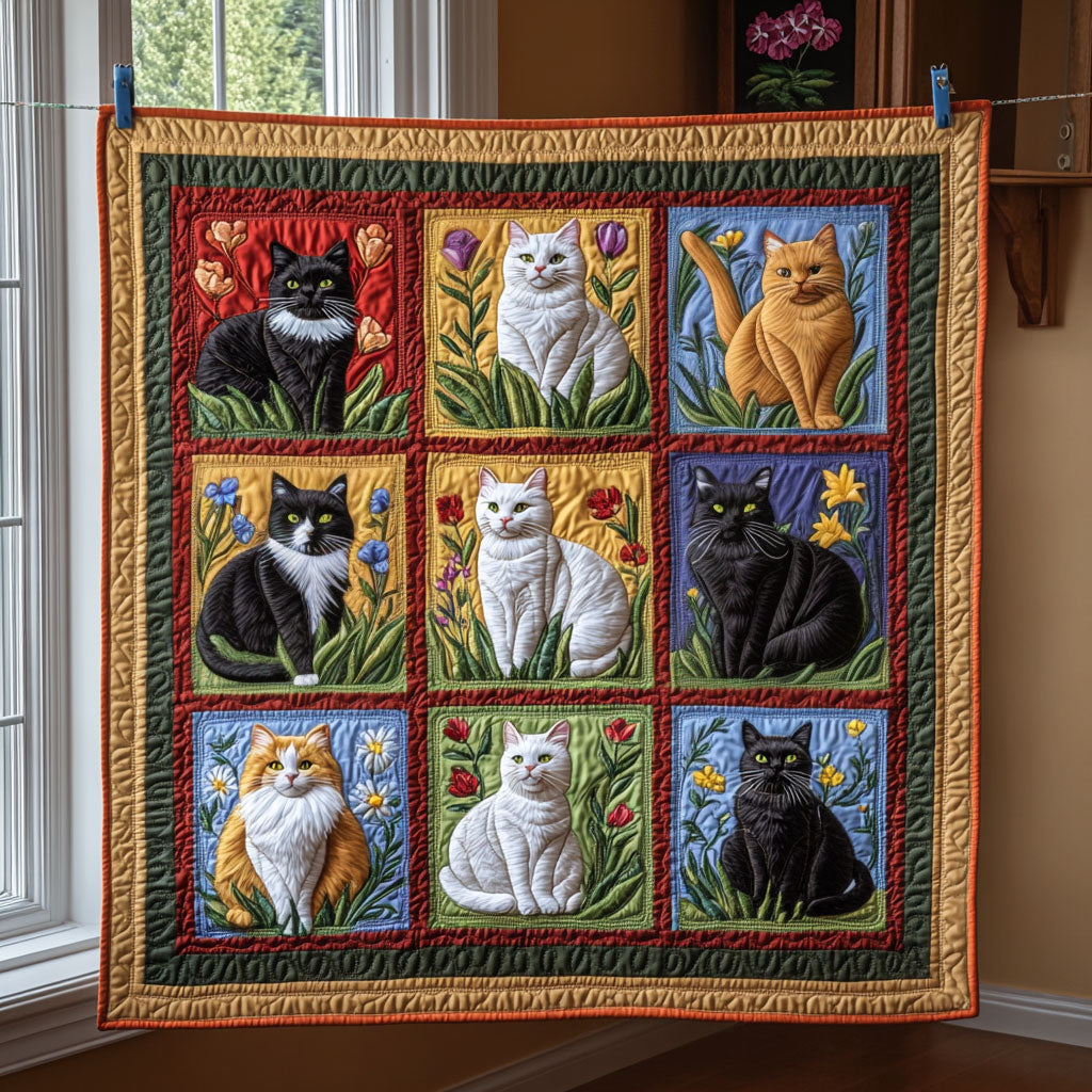 Garden Cats LT0611011CL Quilt