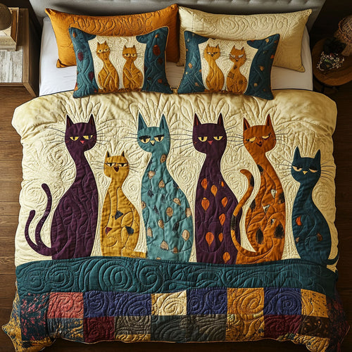 Sassy Cat Club WY3107046CL Duvet Cover Set