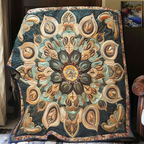 Mystic Dark Flower WY2702091CL Quilt