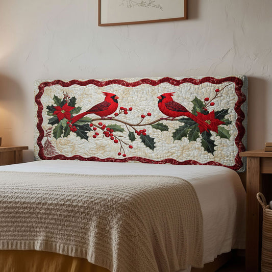Cardinal Petal Branch WN1112150CL Quilted Headboard Slipcover