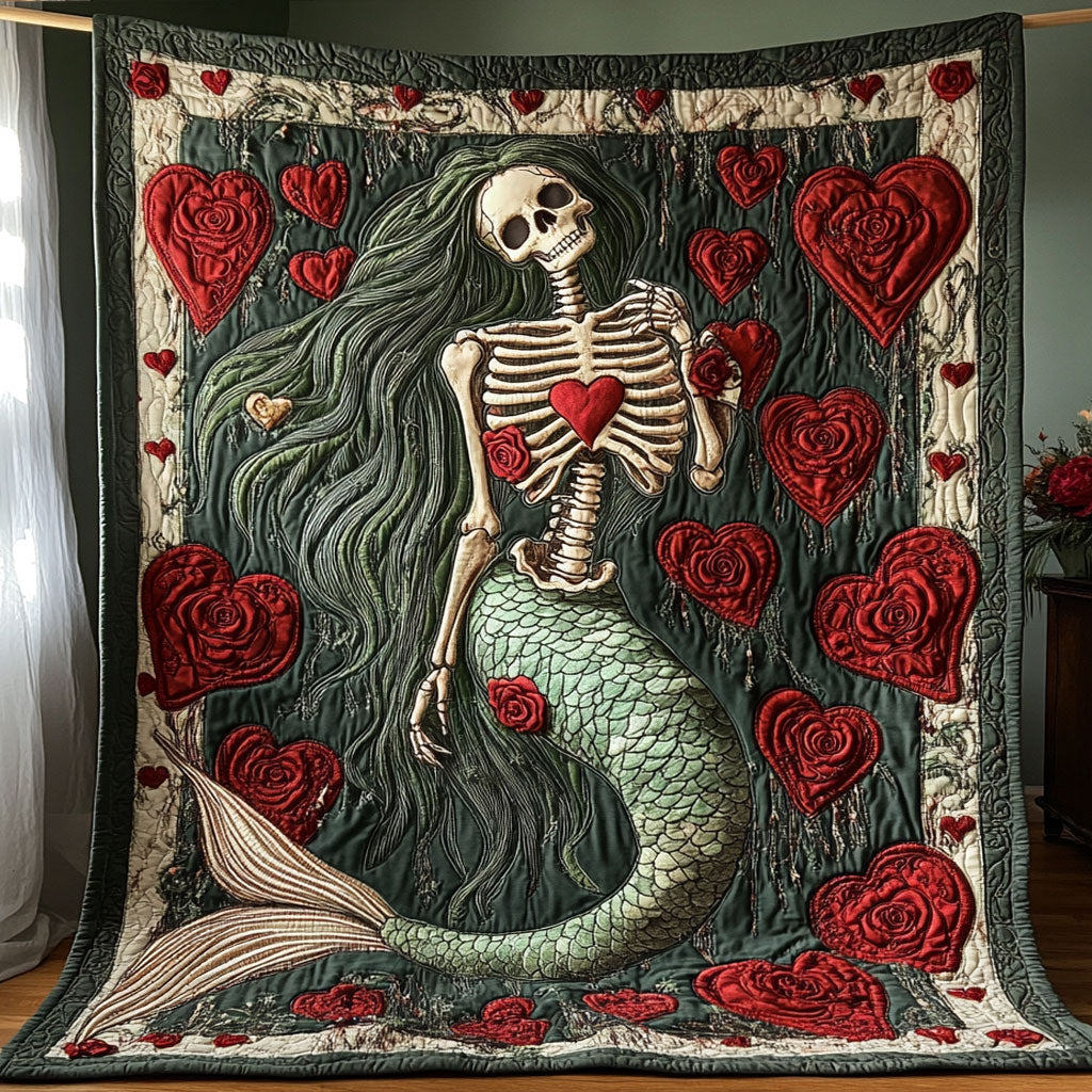 Rose Bone Mermaid WY2008049CL Quilt