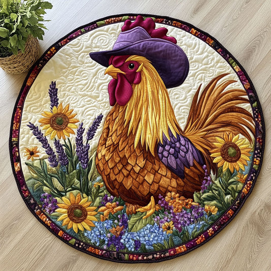 Rustic Dawn CW2306038CL Quilted Round Mat