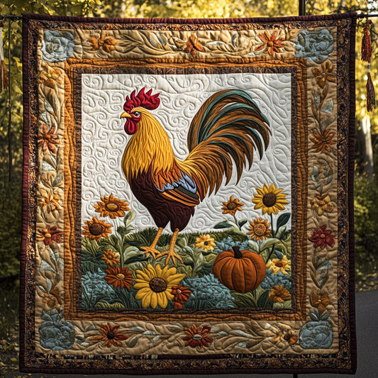 Autumn Rooster WY1308048CL Quilt