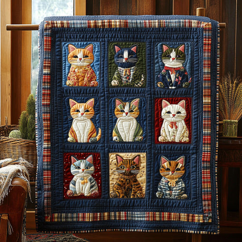 Purrfect Patch WY2607049CL Quilt